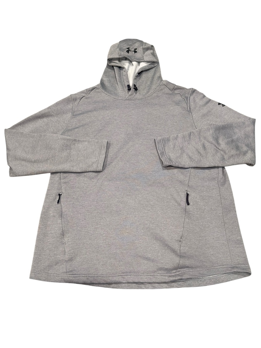Under Armour Men’s Light Gray Hooded Pullover